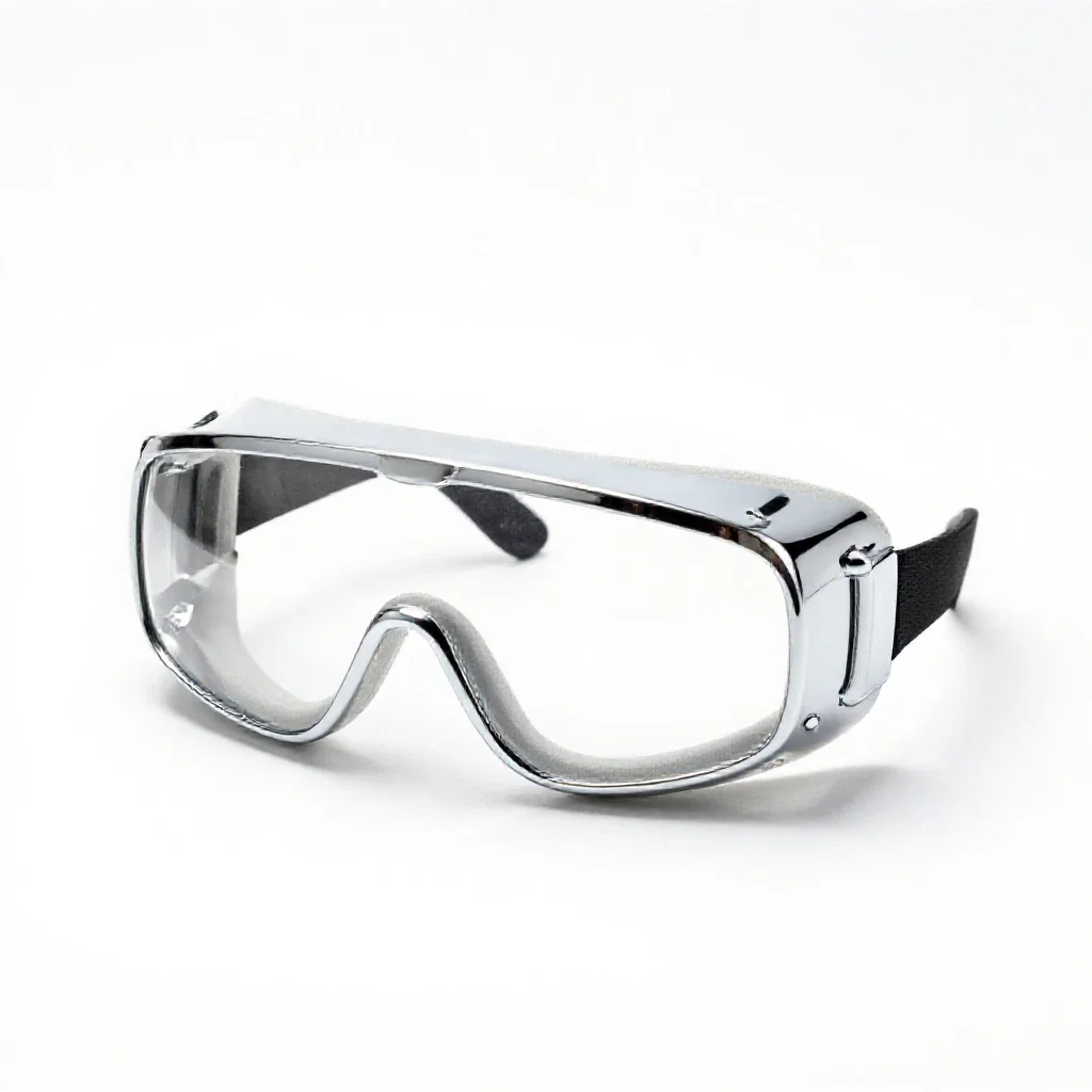 Pair of safety goggles isolated on a white background