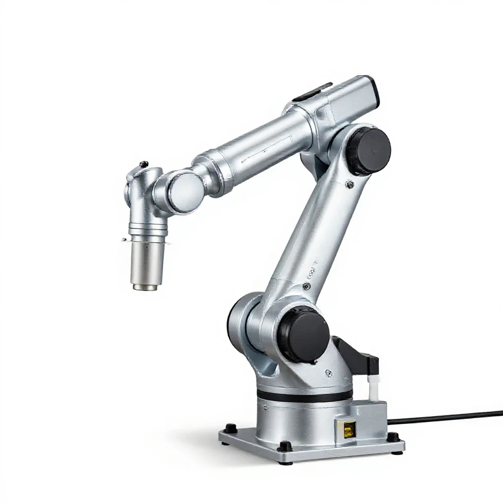 Industrial robot arm isolated on a white background