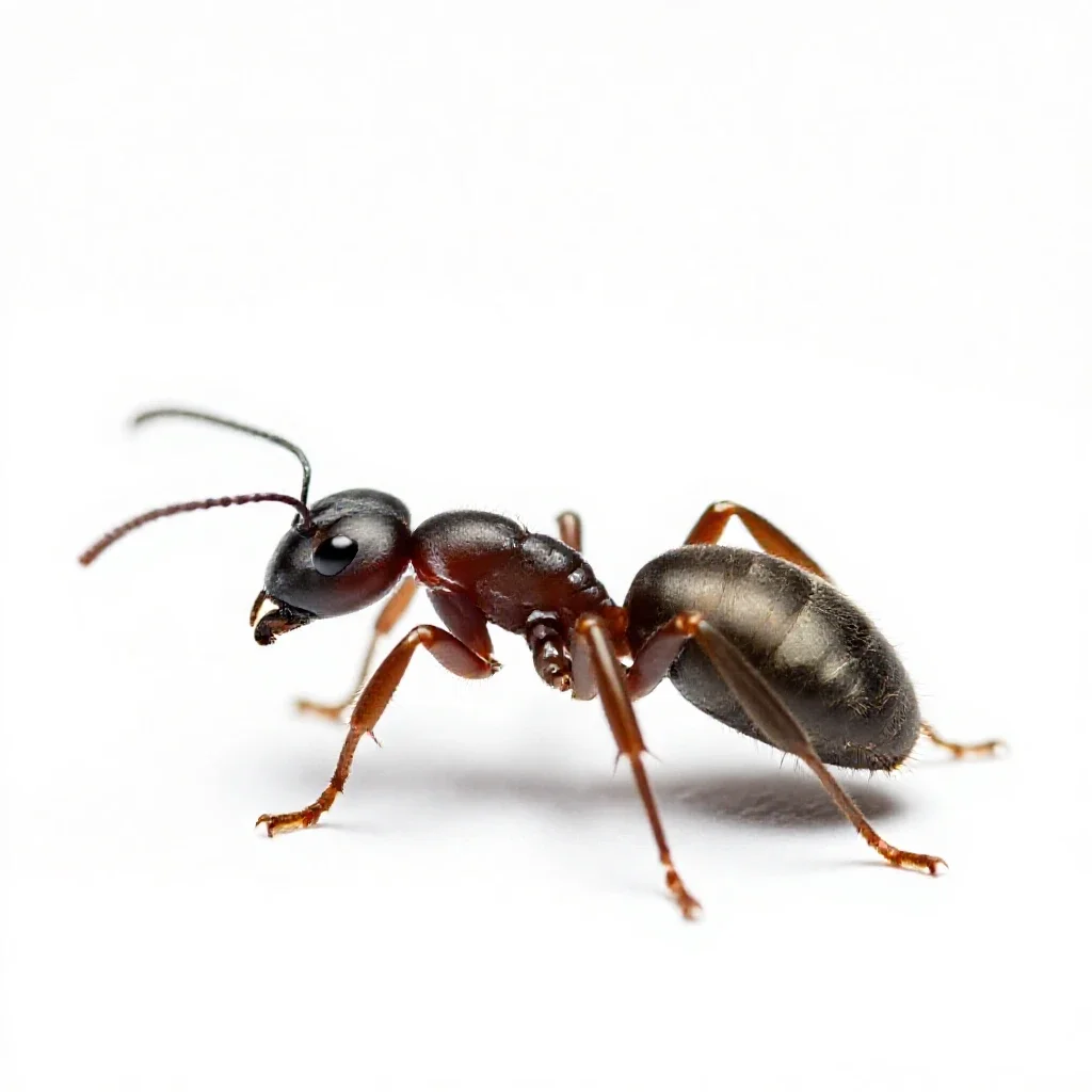 Bullet ant isolated on a white background