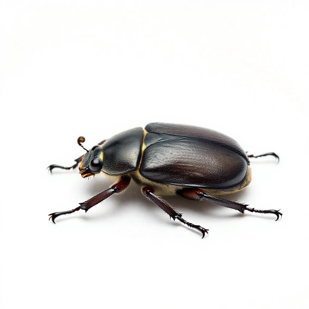 Jewel beetle isolated on a white background