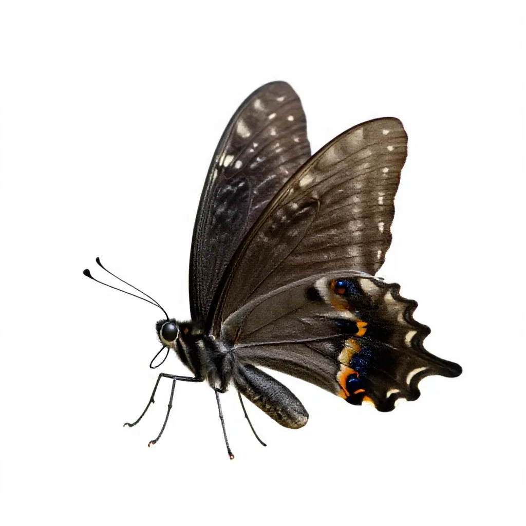 Swallowtail butterfly isolated on a white background