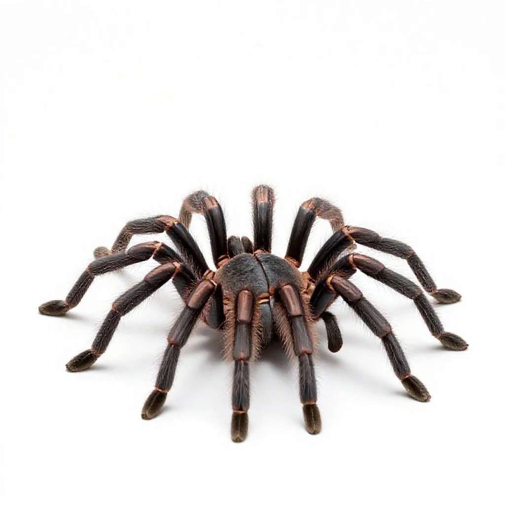 Tarantula isolated on a white background