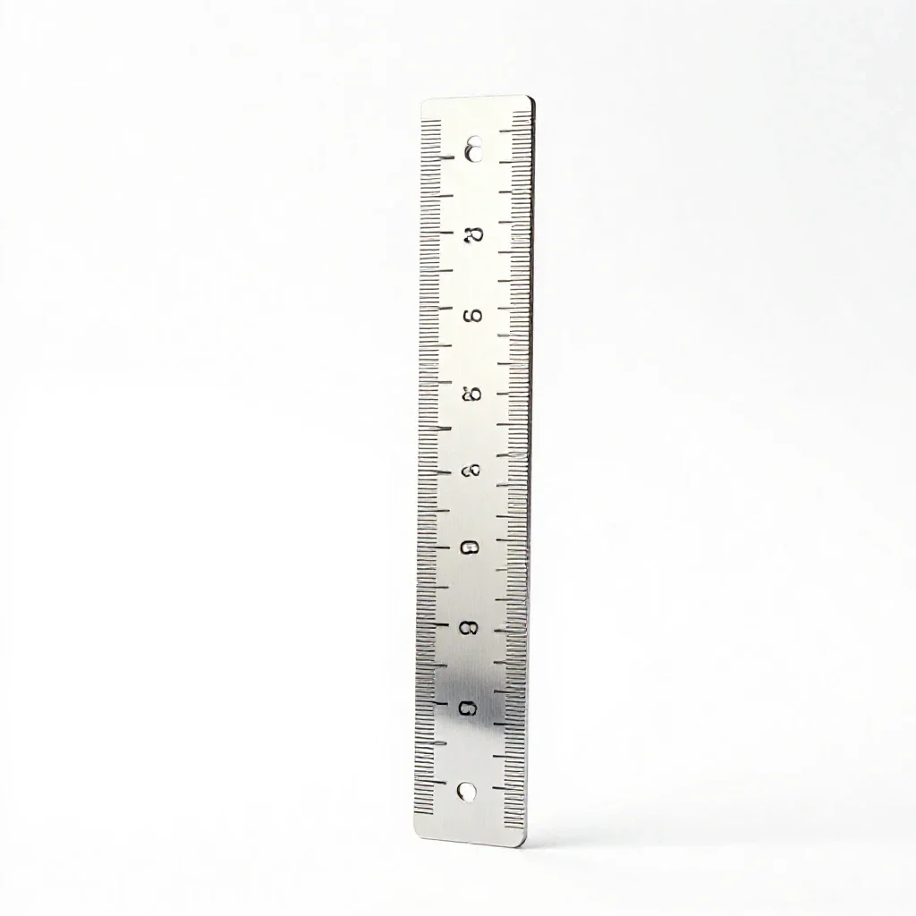 Growth chart ruler isolated on a white background