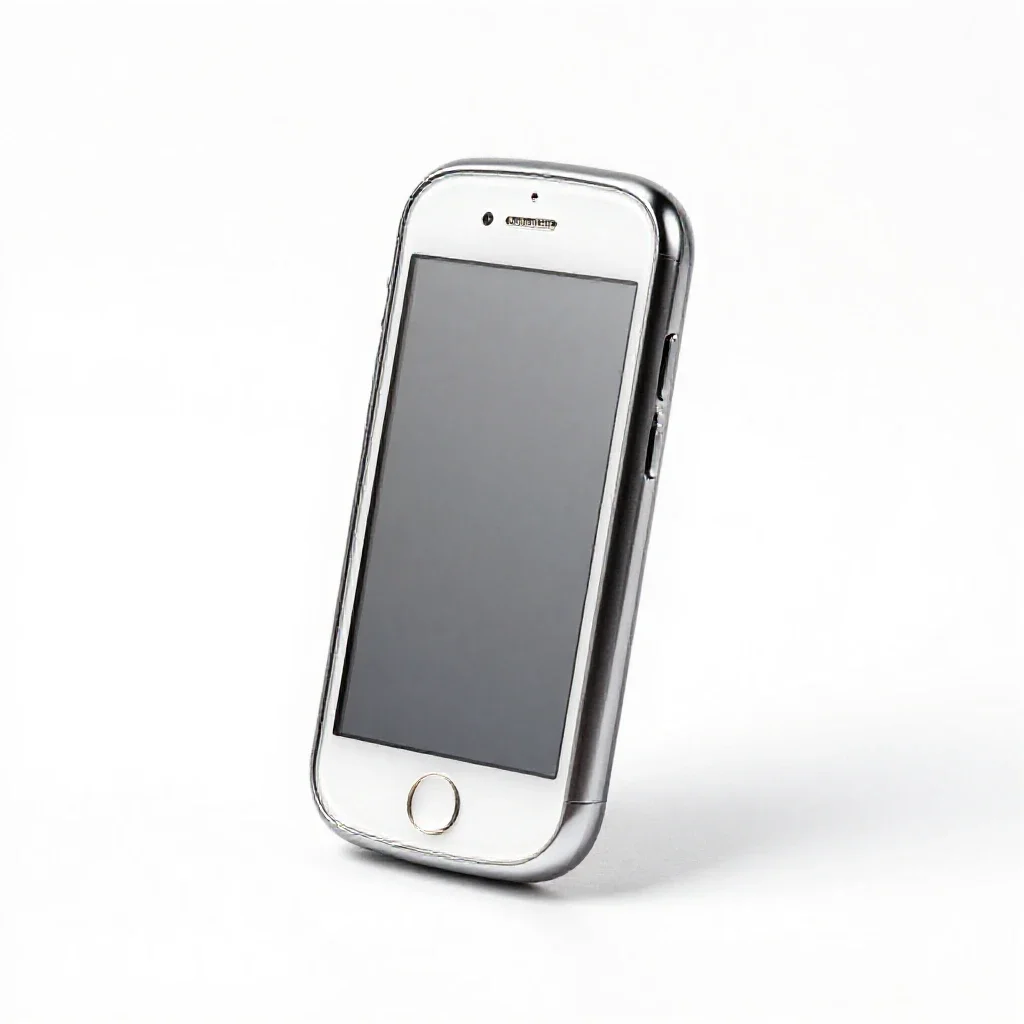Mobile with felt shapes isolated on a white background