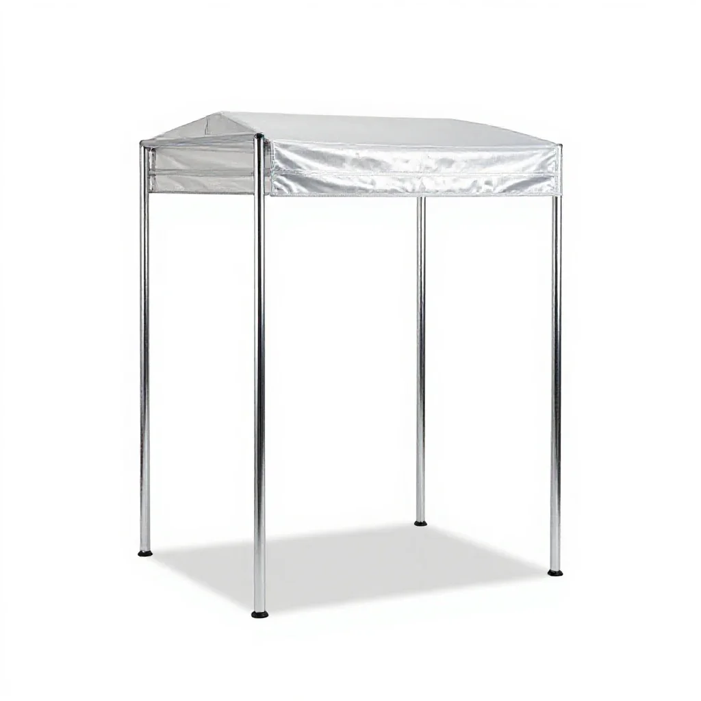Pram with a canopy isolated on a white background