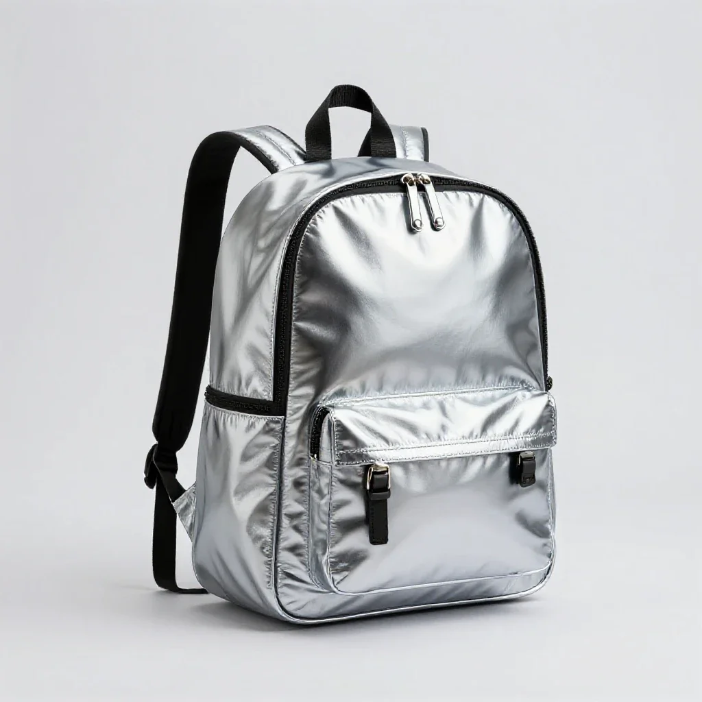 School backpack isolated on a white background