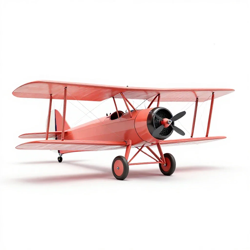 Biplane isolated on a white background