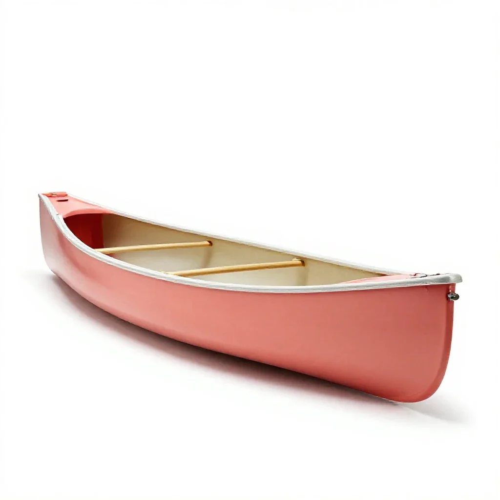 Canoe isolated on a white background