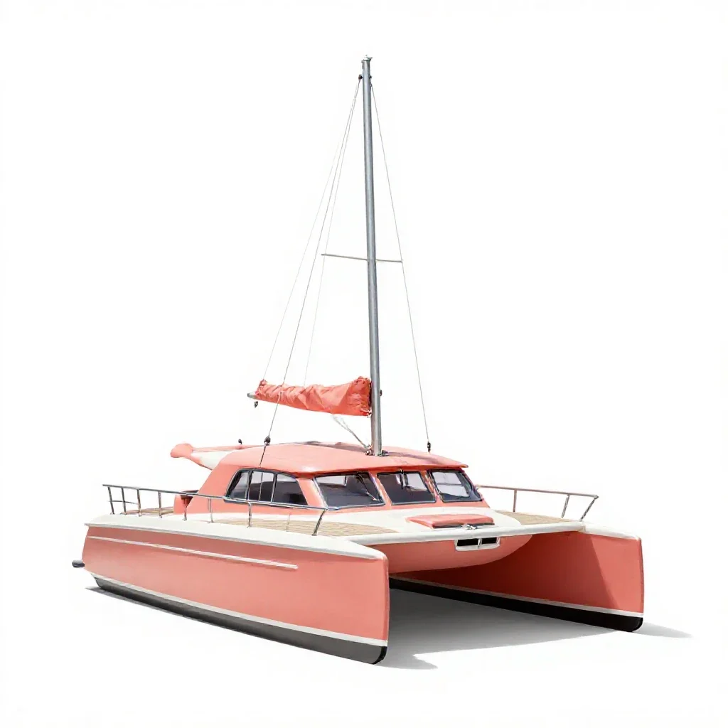 Catamaran isolated on a white background