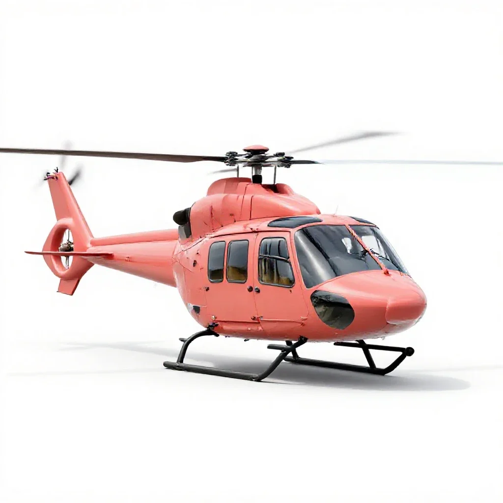 Helicopter isolated on a white background