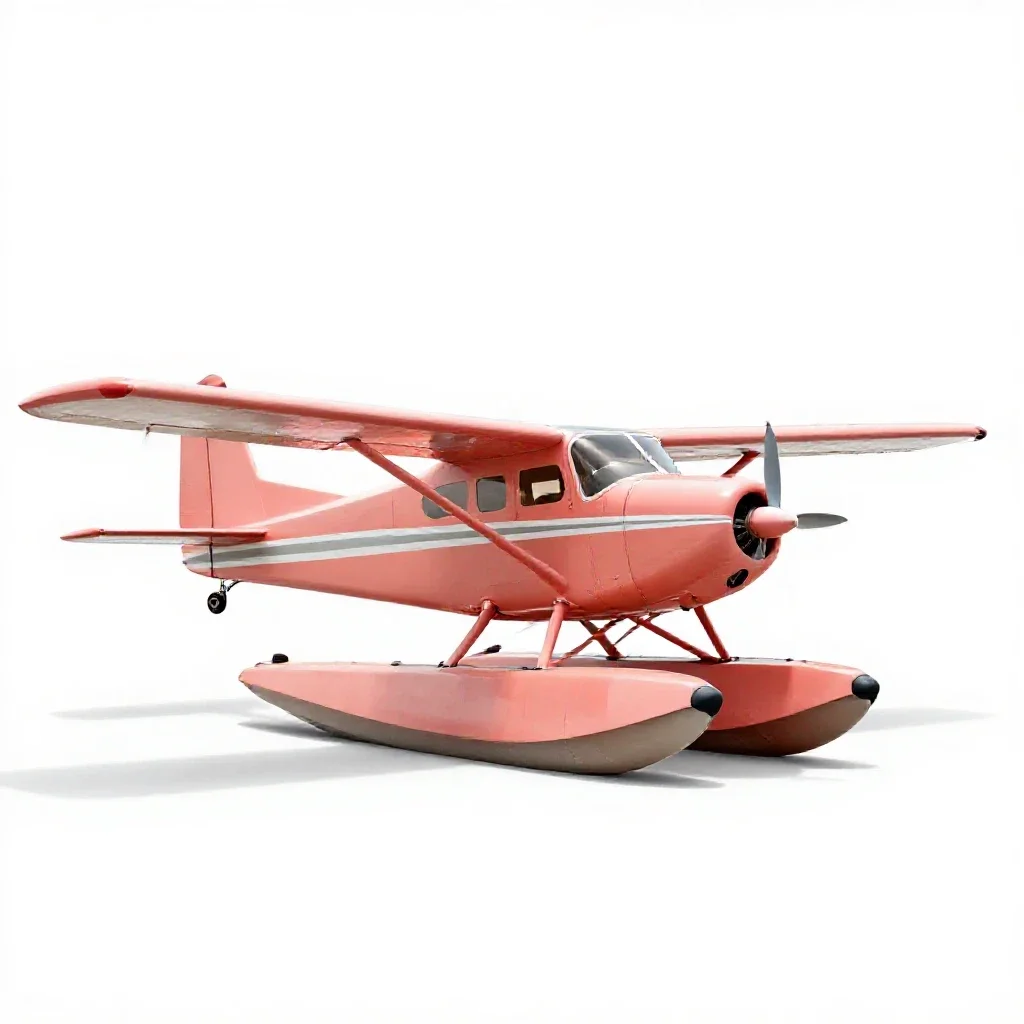 Seaplane isolated on a white background