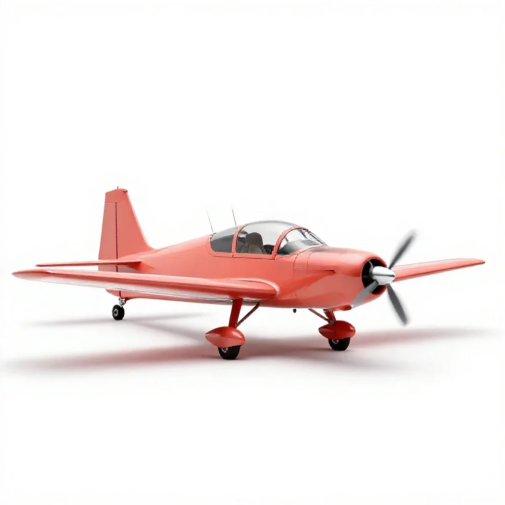 Aerobatic plane isolated on a white background