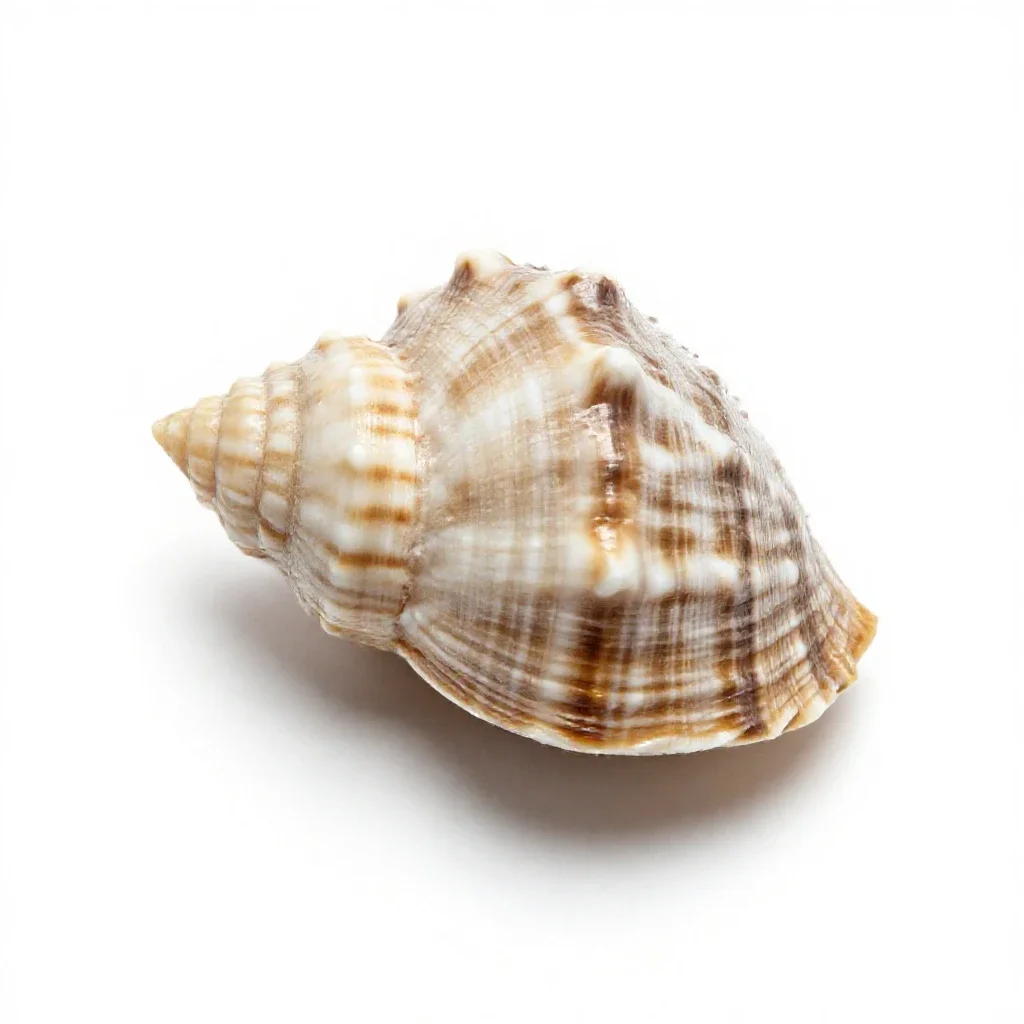 Paua shell isolated on a white background