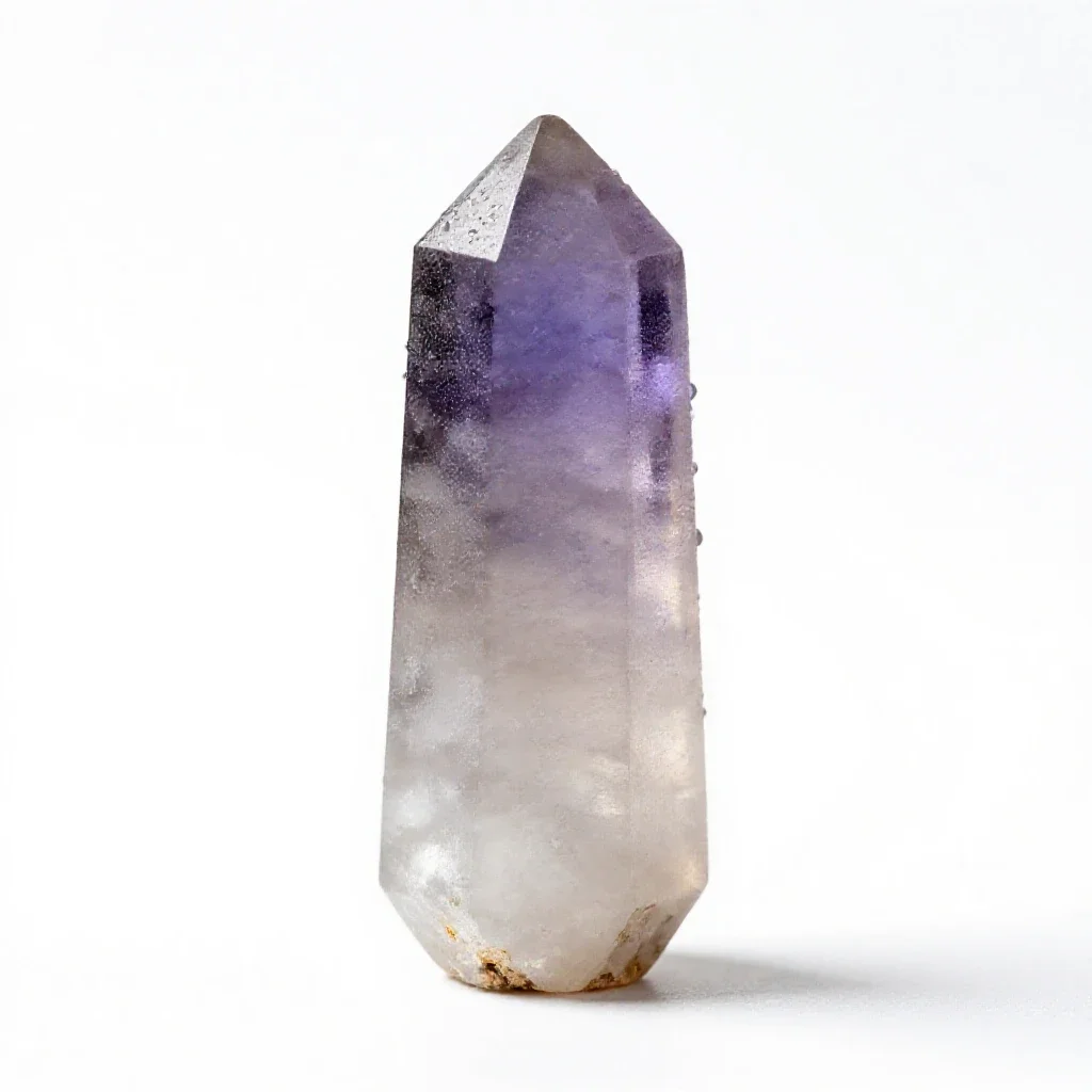 Selenite tower isolated on a white background