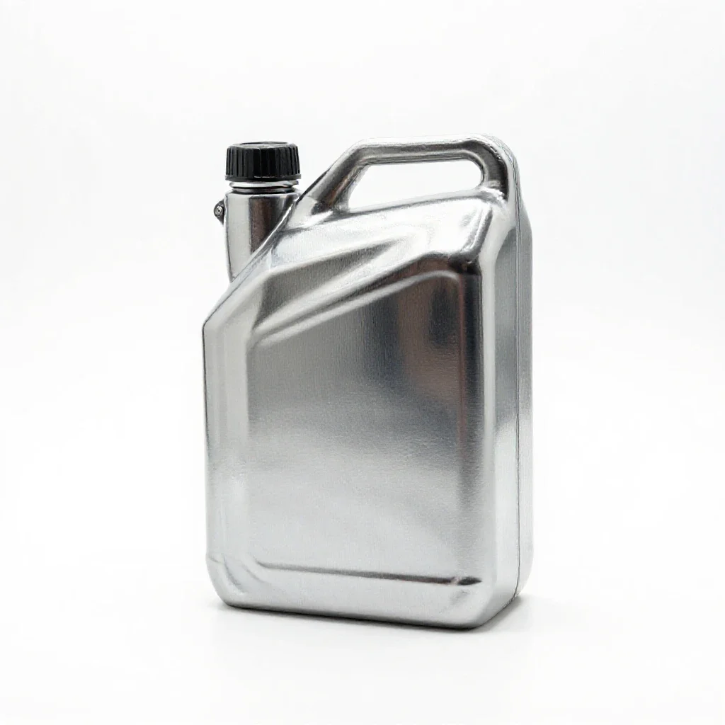Jerrycan for fuel isolated on a white background