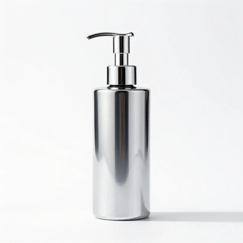 Pump dispenser bottle isolated on a white background