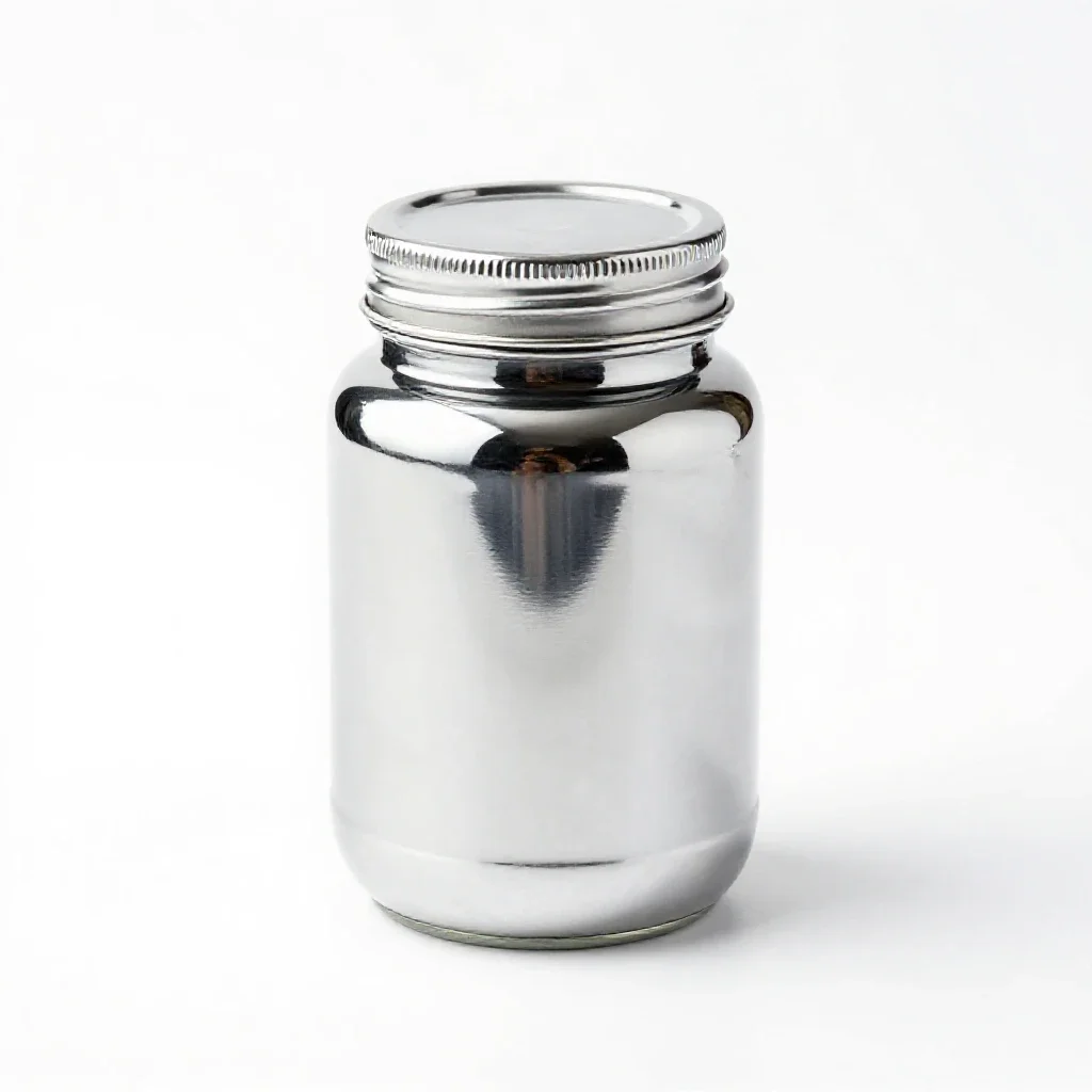Screw-top preserving jar isolated on a white background