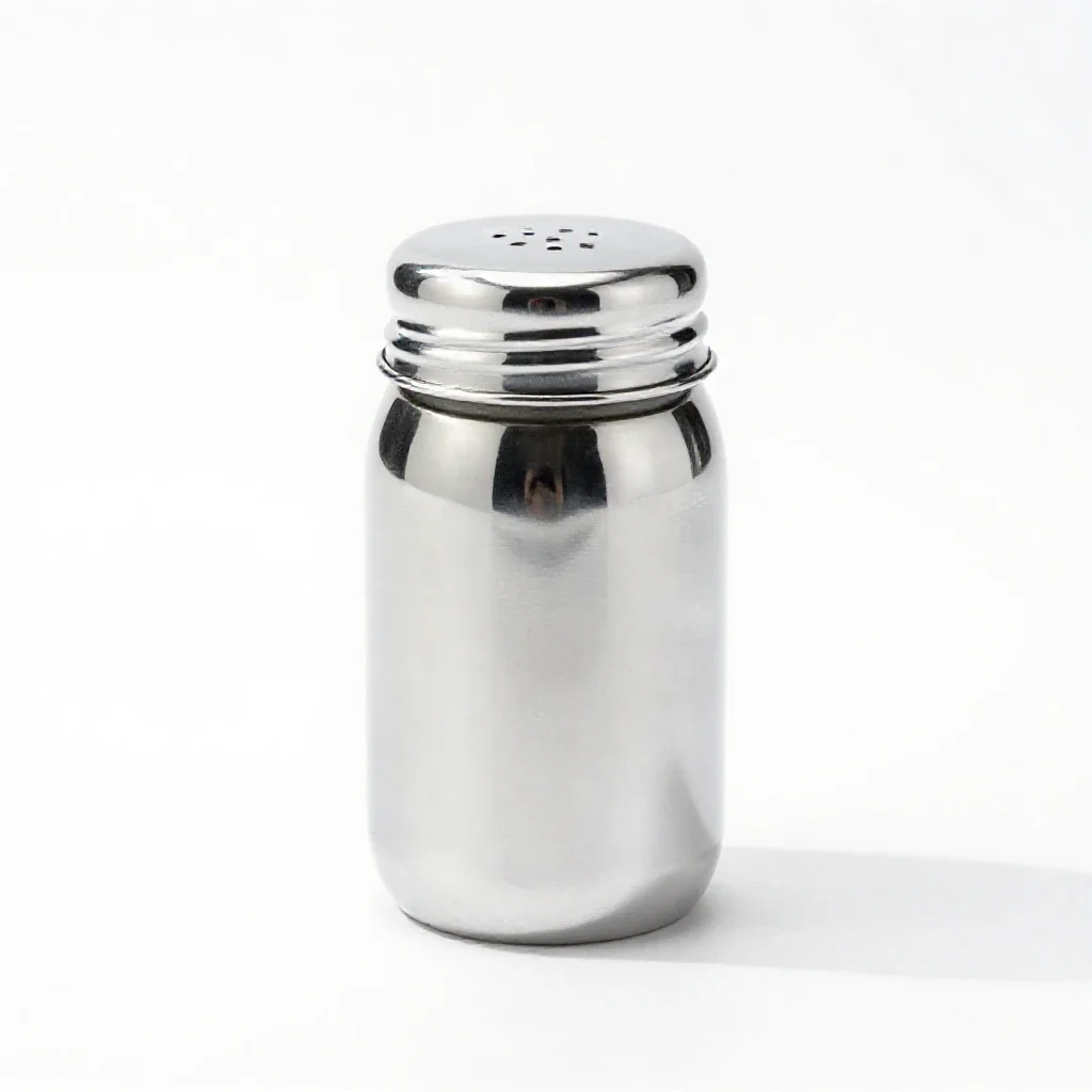 Spice jar with a shaker top isolated on a white background