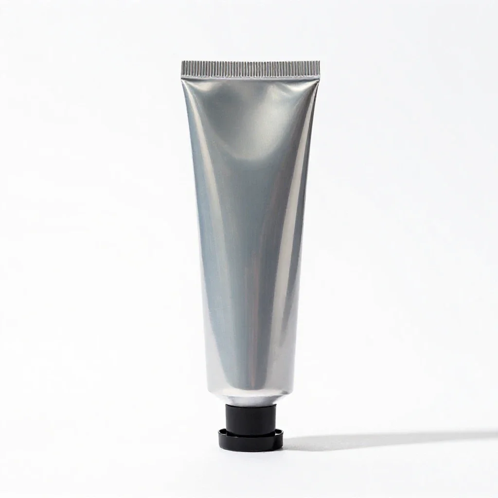 Tube of hand cream isolated on a white background