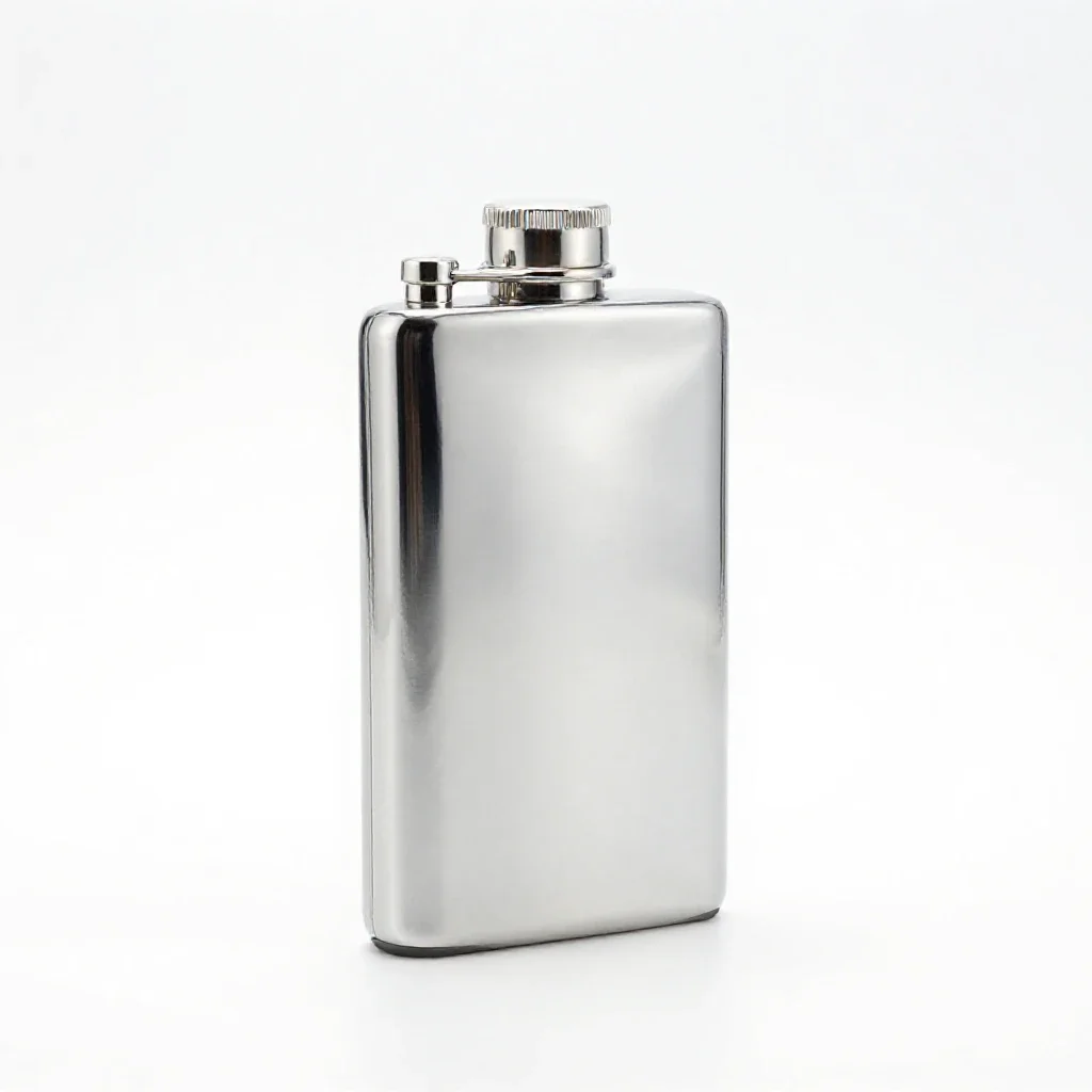 Vacuum flask isolated on a white background
