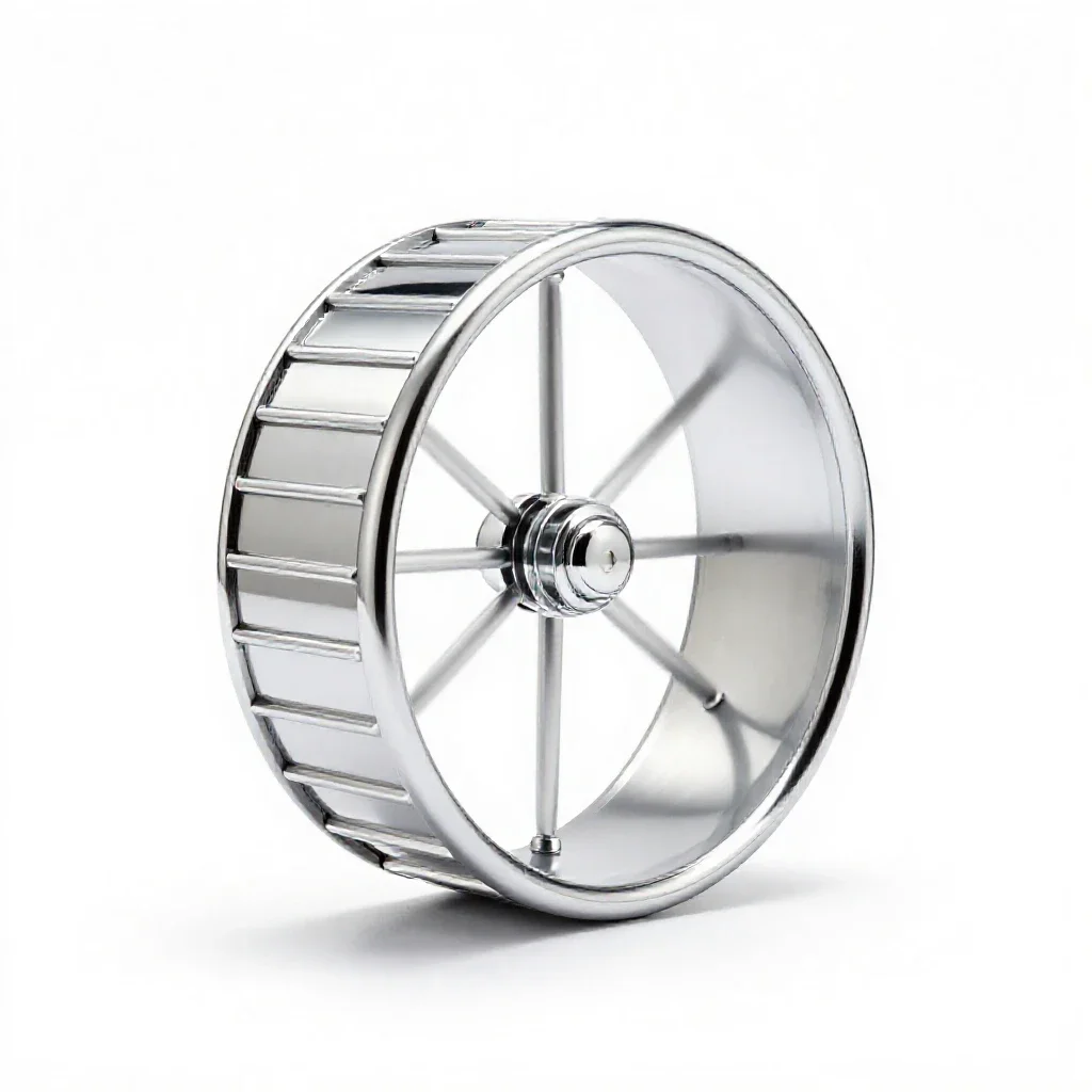 Hamster wheel isolated on a white background