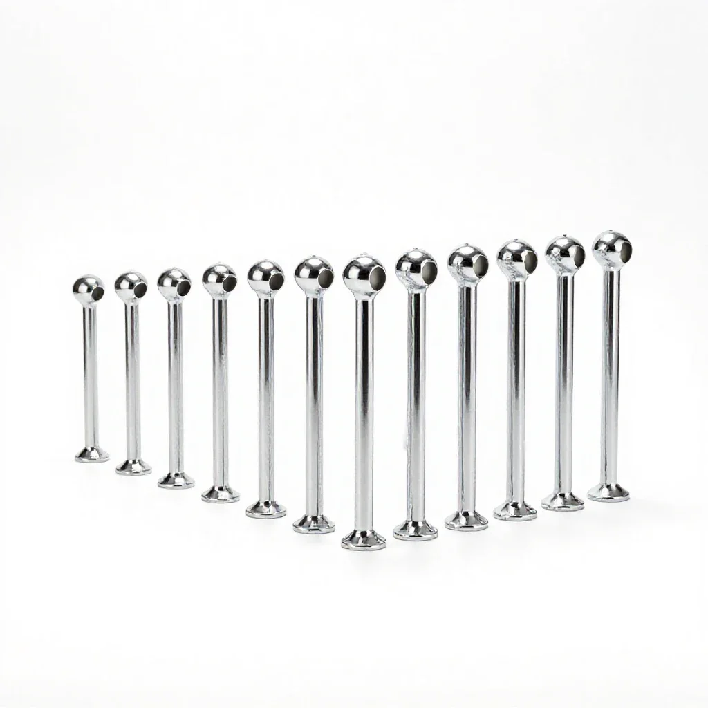 Long training line isolated on a white background