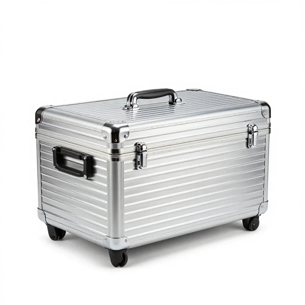 Travel crate isolated on a white background