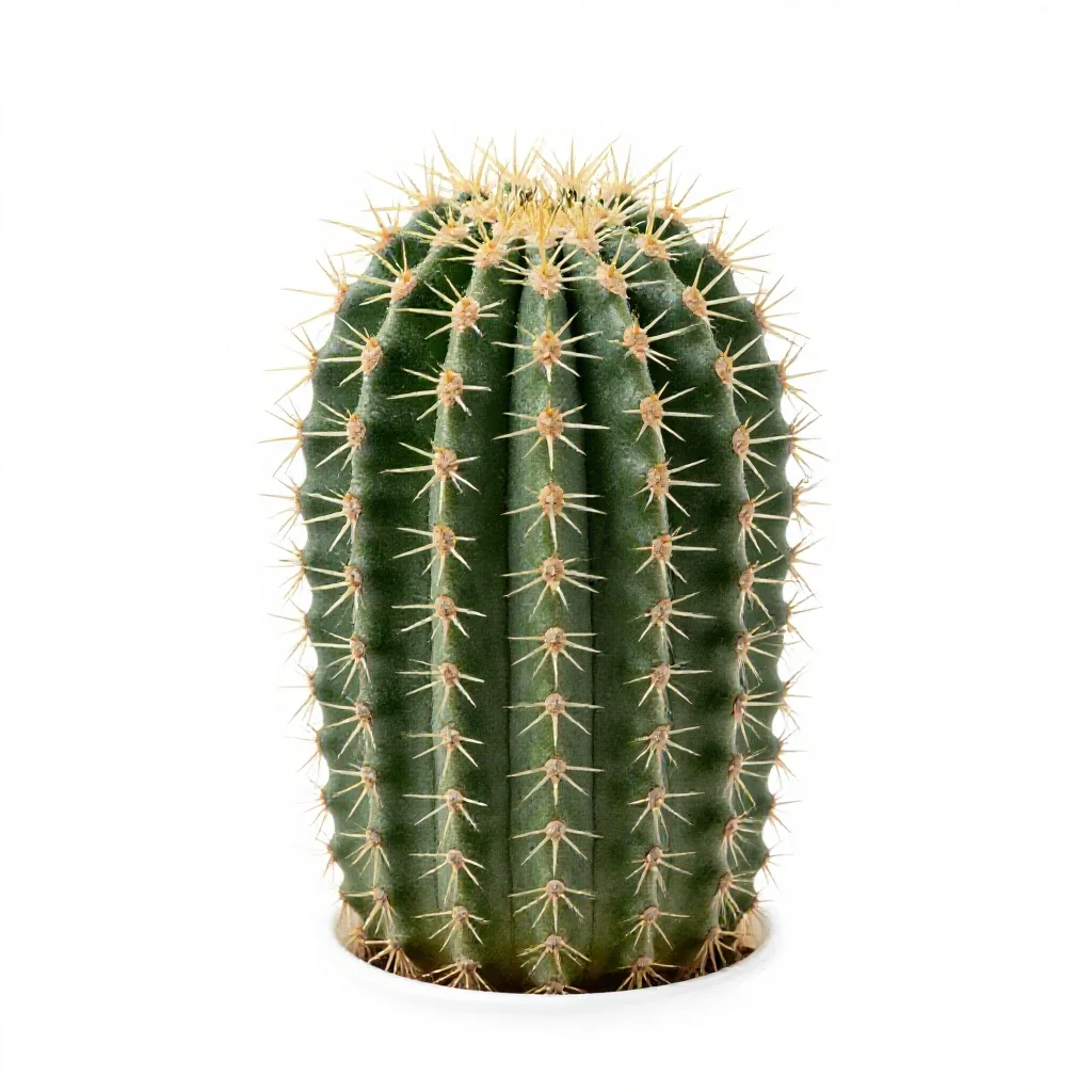 Barrel cactus isolated on a white background