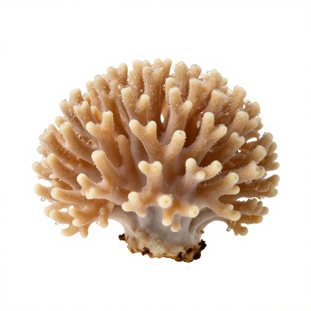 Coral fungus isolated on a white background