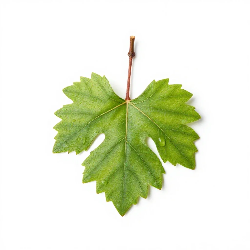 Grape vine cutting isolated on a white background