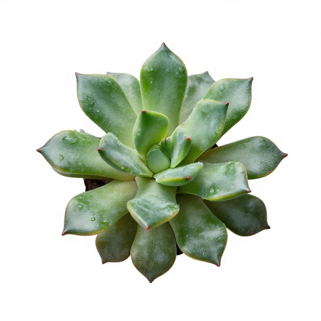 Jade plant isolated on a white background