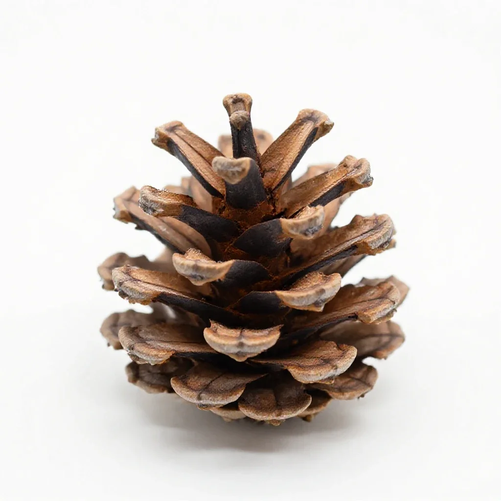 Pine cone isolated on a white background