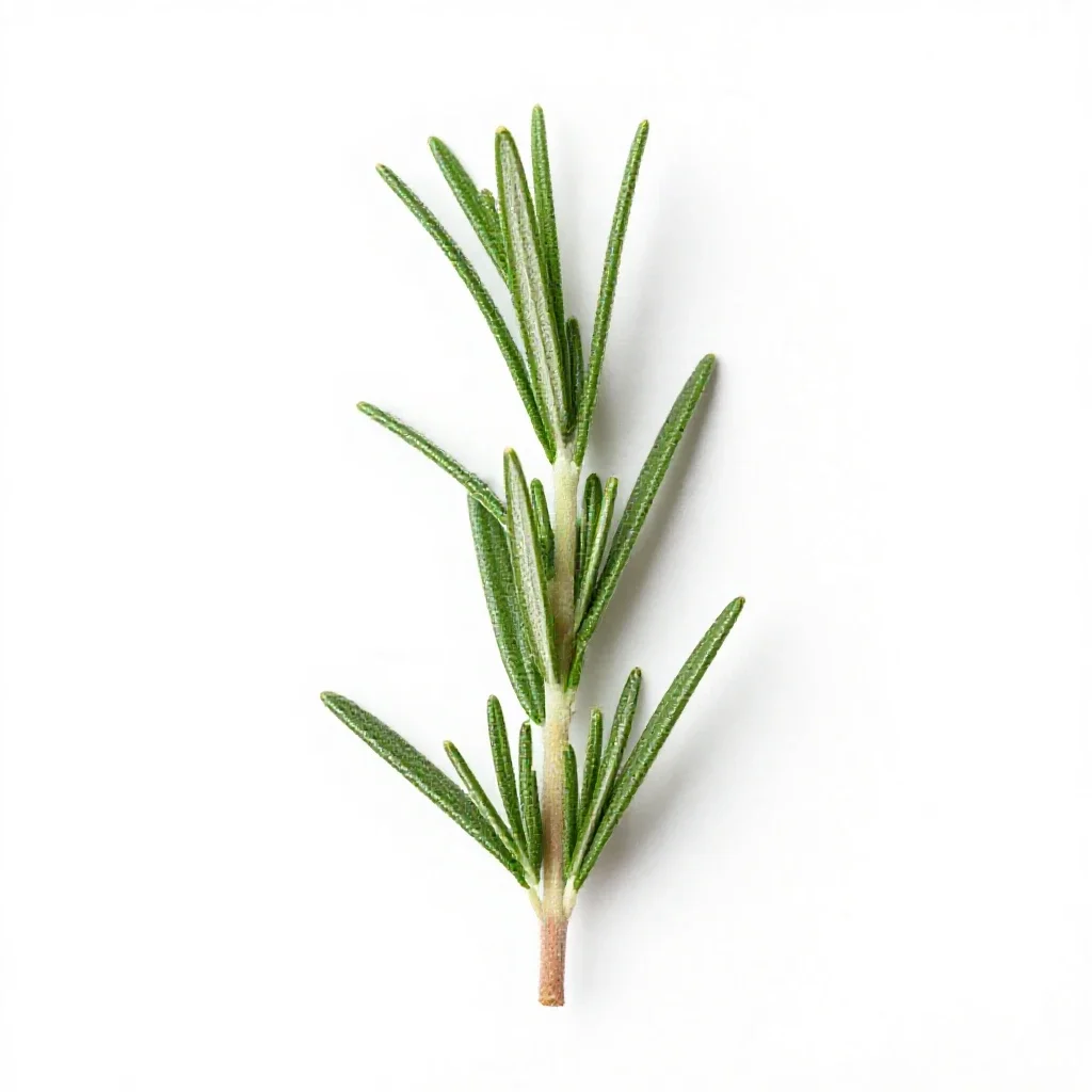 Rosemary sprig isolated on a white background