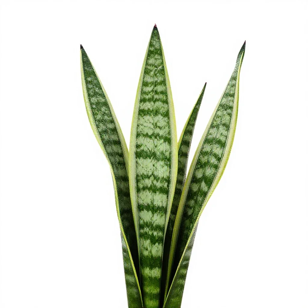 Snake plant isolated on a white background