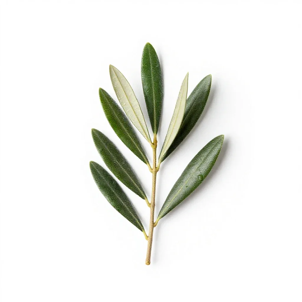 Olive branch isolated on a white background