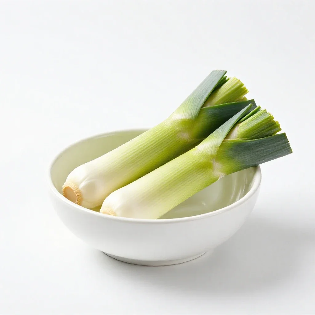 Leek isolated on a white background