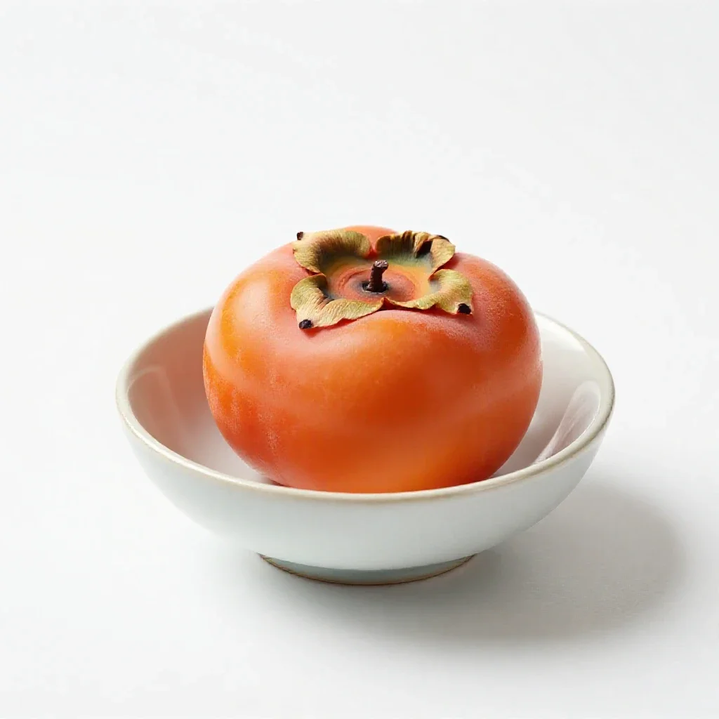 Persimmon isolated on a white background
