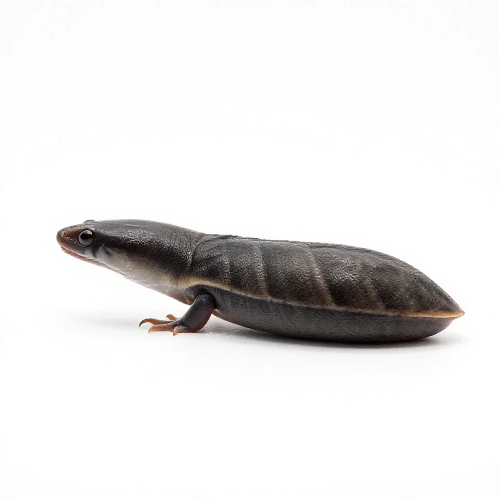 Garden eel isolated on a white background