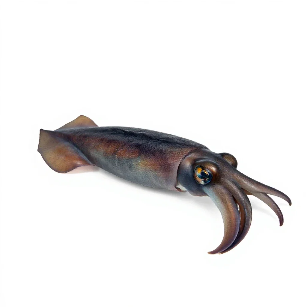 Giant squid isolated on a white background