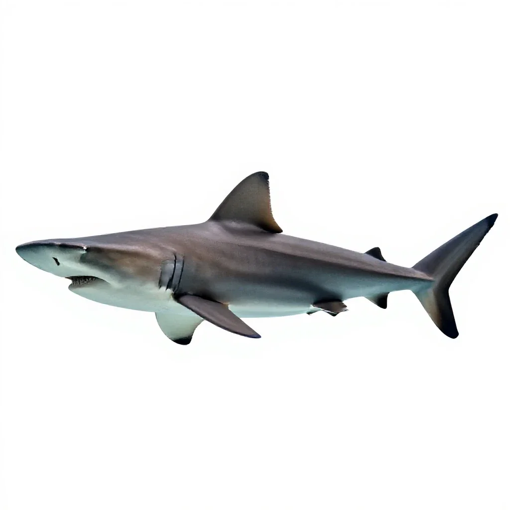 Hammerhead shark isolated on a white background