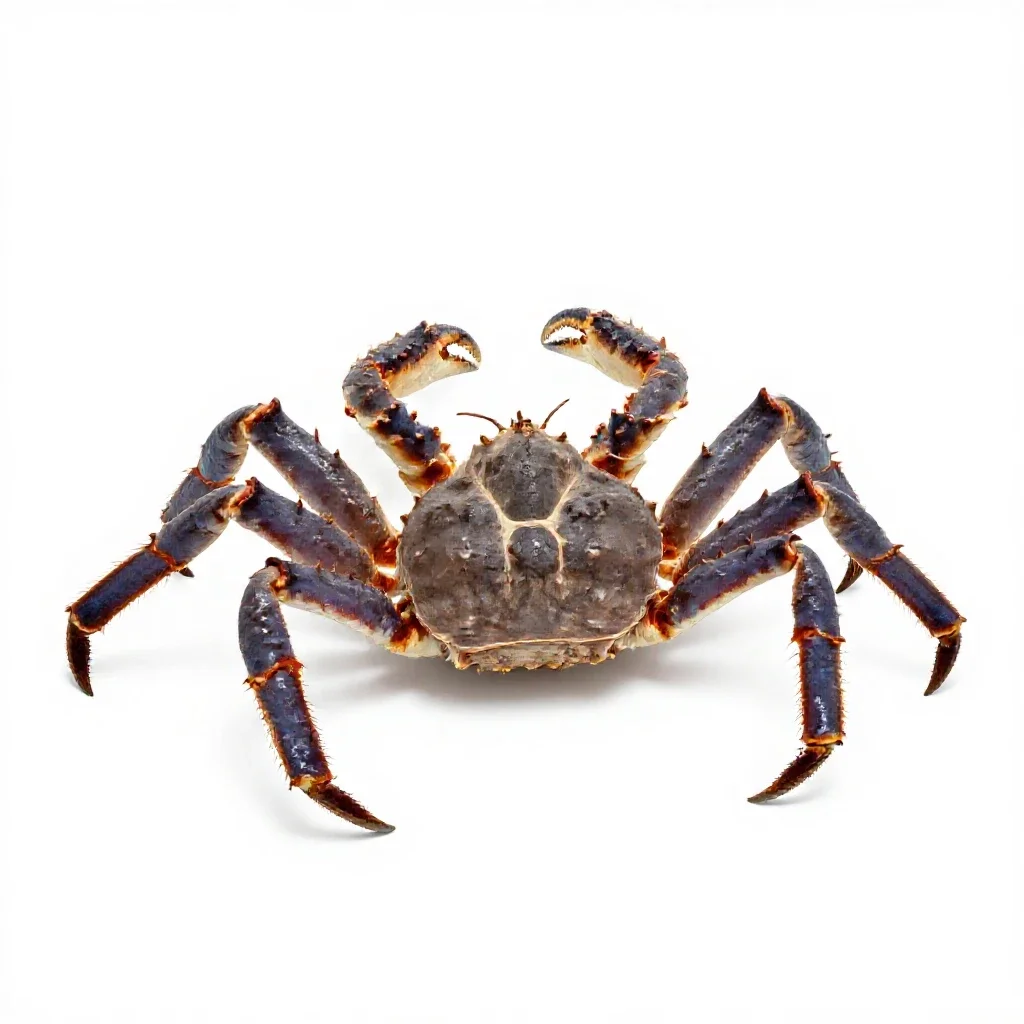 King crab isolated on a white background