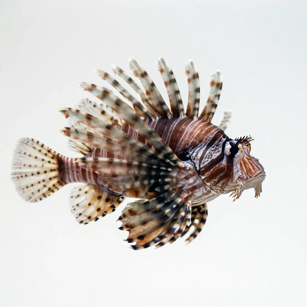 Lionfish isolated on a white background