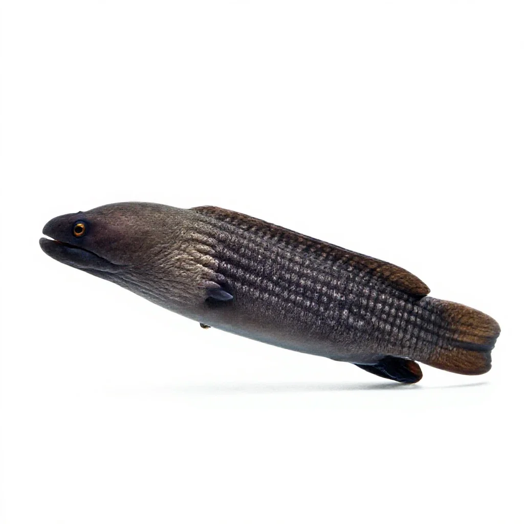 Moray eel isolated on a white background