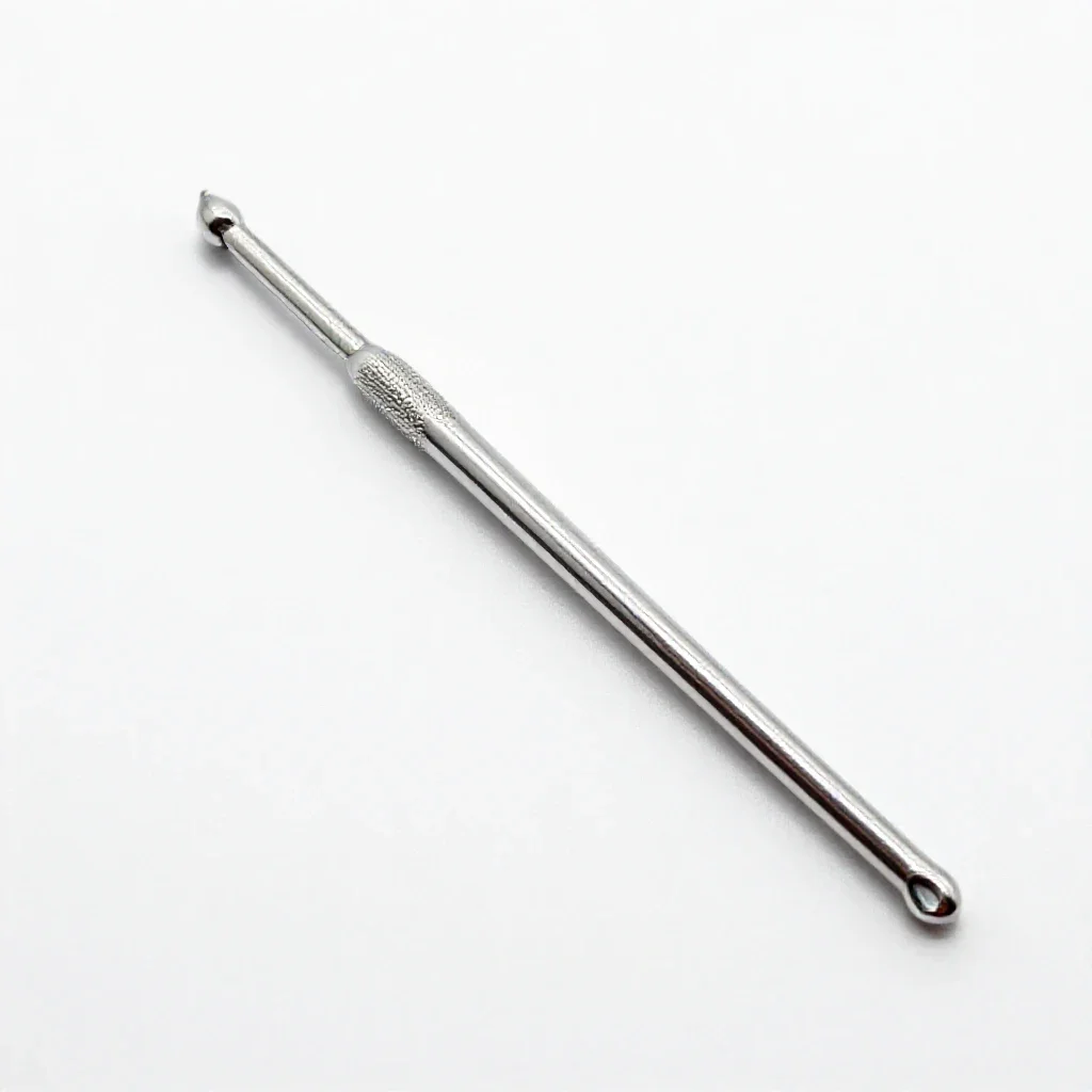 Crochet hook set isolated on a white background
