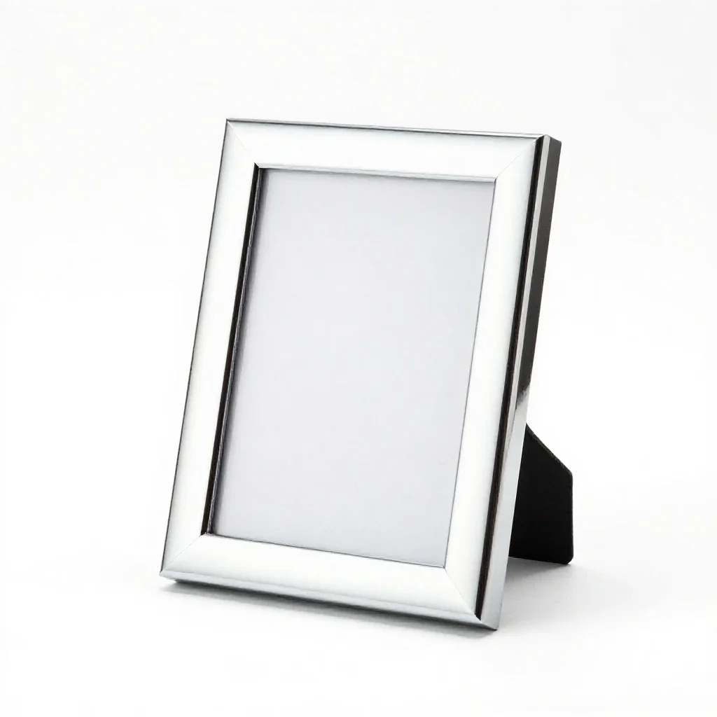 Freestanding photo frame isolated on a white background