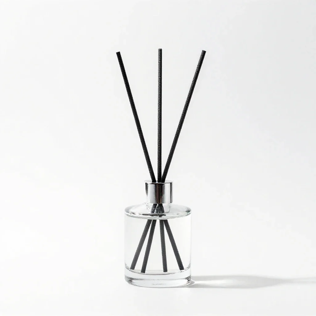 Reed diffuser isolated on a white background