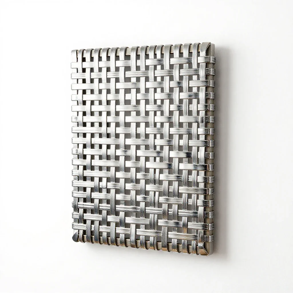 Woven wall hanging isolated on a white background