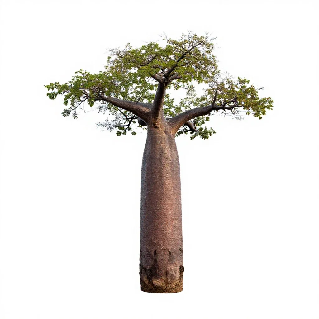 Baobab isolated on a white background