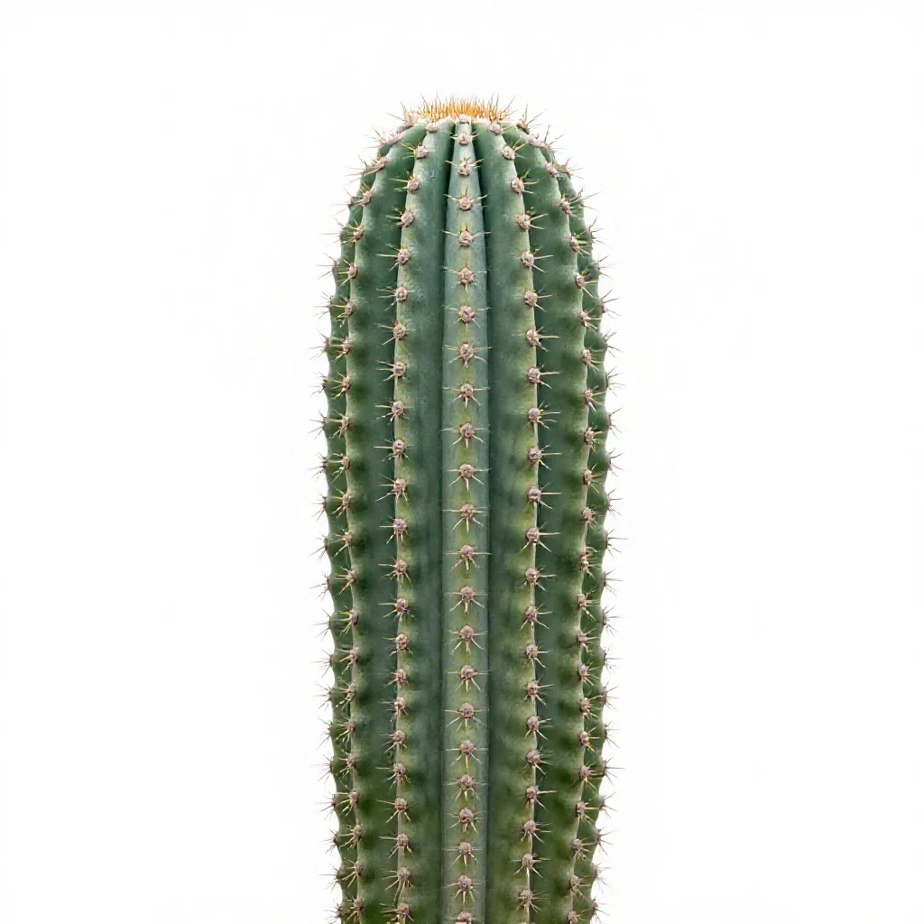 Saguaro cactus isolated on a white background