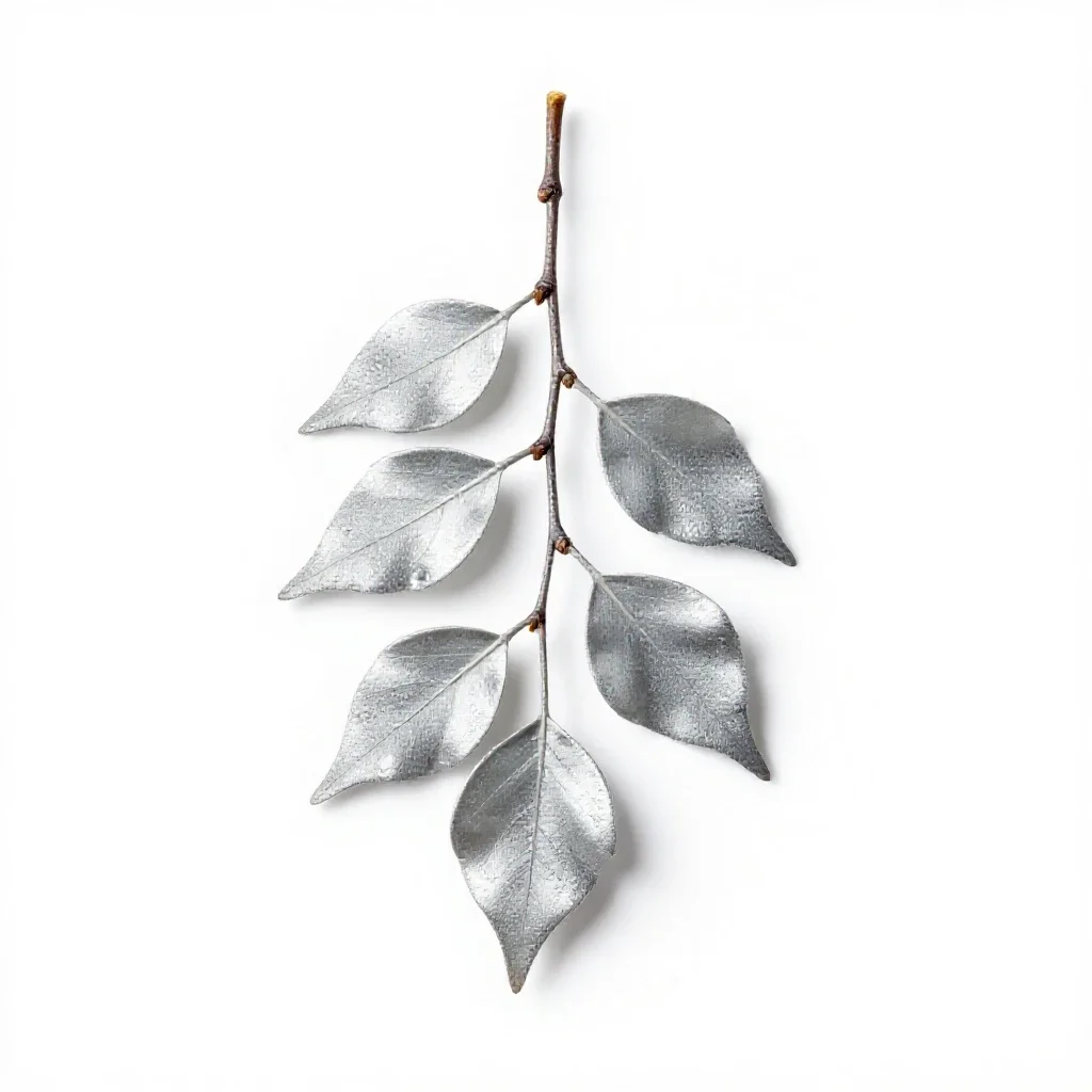 Silver beech isolated on a white background